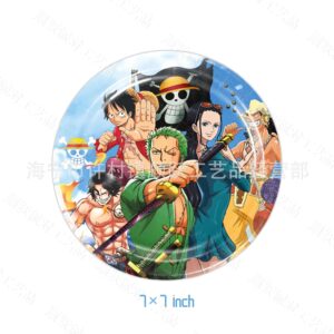 Assiettes rondes One Piece équipage Wano Kuni