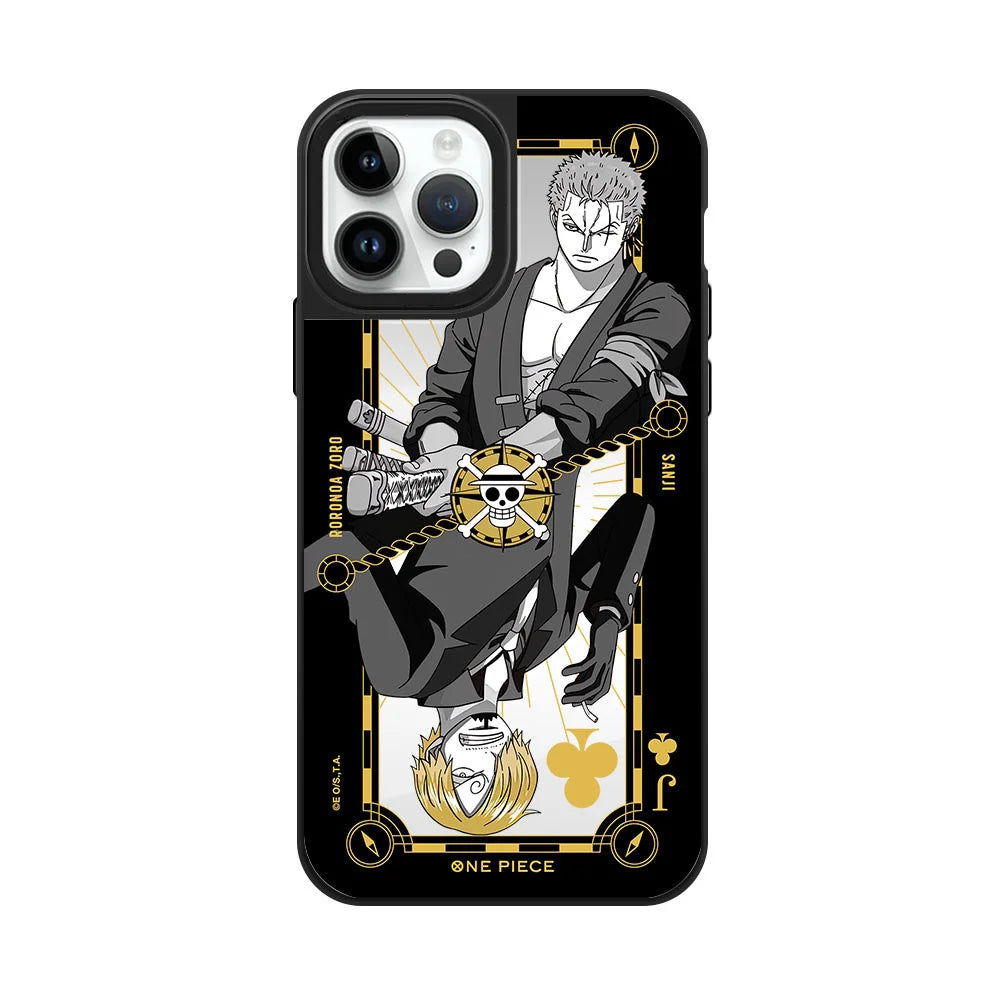 Coque iPhone One Piece Zoro Noir Blanc