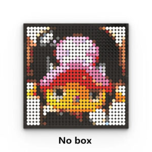 Tableau Pixel Art Chopper 25cmX25cmX0.5cm