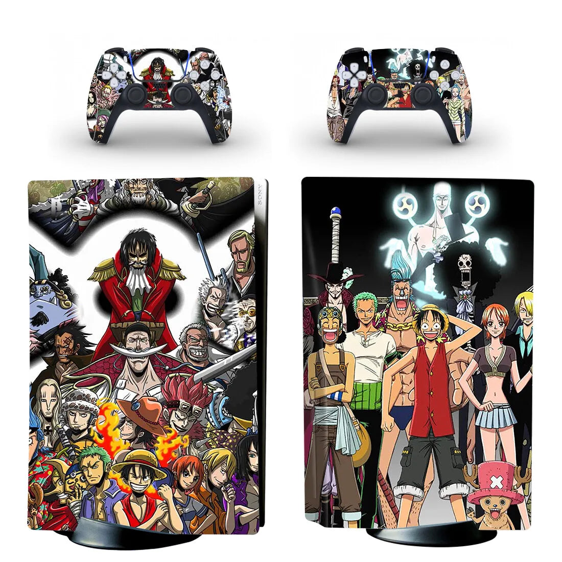 Stickers PS5 One Piece Alliance Luffy Law Nouveau Monde