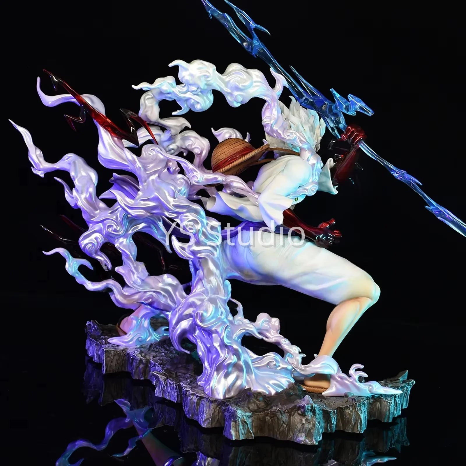 Figurine One Piece Luffy Gear 4 Aura Violette – Image 4