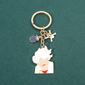 Porte-clés One Piece Luffy Gear 5 Nika émaillé
