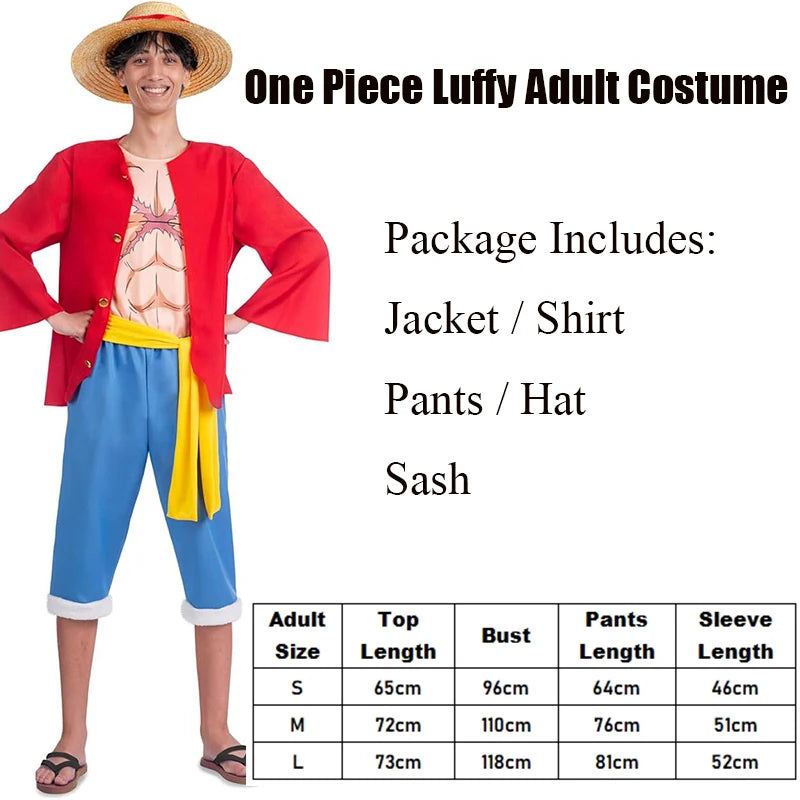 Déguisement Luffy du 7-8 Ans à L (Adulte) – Image 2