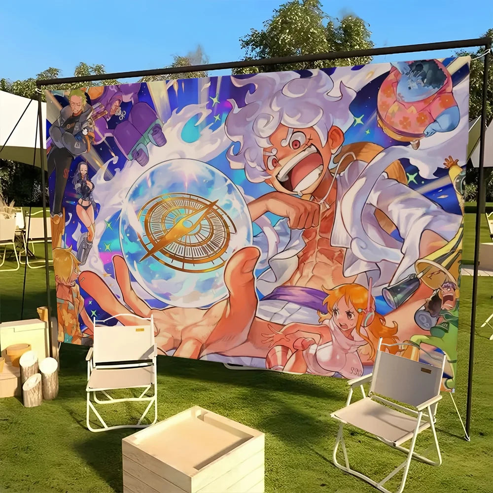 Drapeau One Piece Luffy Gear 5 Nika