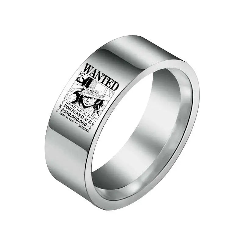 Bague One Piece Wanted Portgas D. Ace