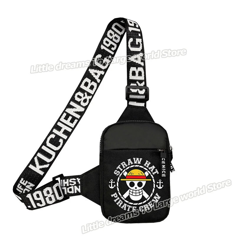 Sac Bandoulière One Piece Emblème Chapeau de Paille