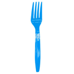 Fourchette One Piece réutilisable bleue