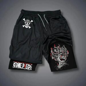 Short sport 2-en-1 Luffy Gear 4 Snakeman