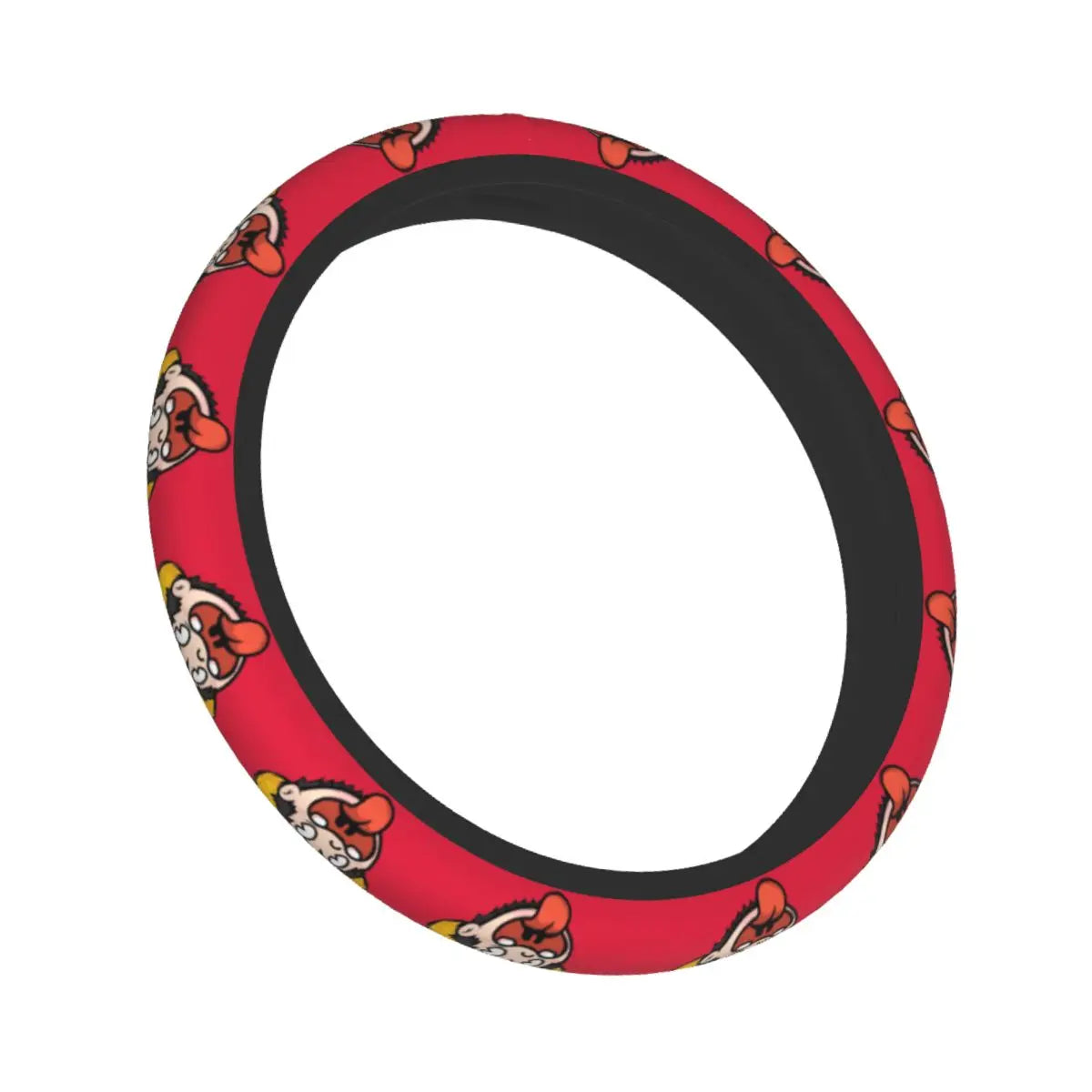 Couvre-volant voiture One Piece Luffy rouge intense
