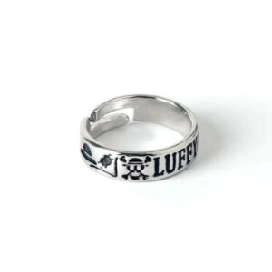 Bague One Piece Logo Skull Luffy gravé