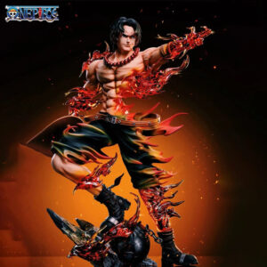 Statue Portgas D. Ace aux flammes intenses