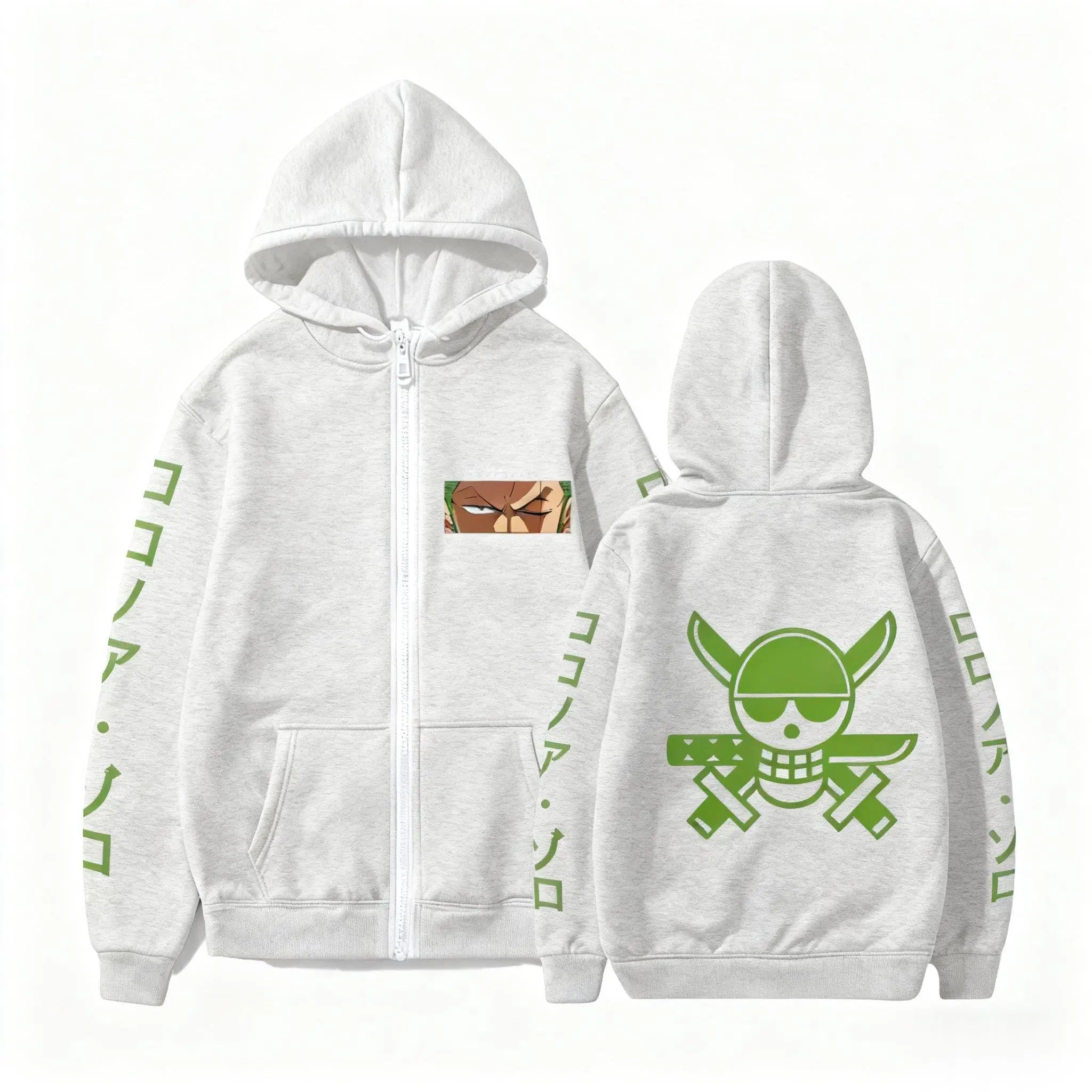 Sweat à Capuche One Piece Équipage Zoro S à 4XL