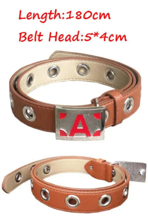 Ceinture Ace One Piece cosplay cuir marron