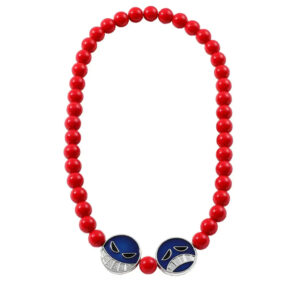 Collier Ace One Piece perles rouges et smileys