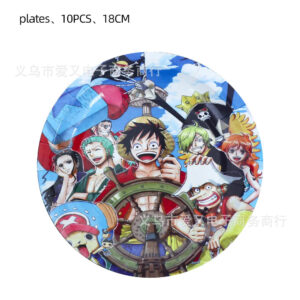 Assiettes en Carton One Piece Lot de 10