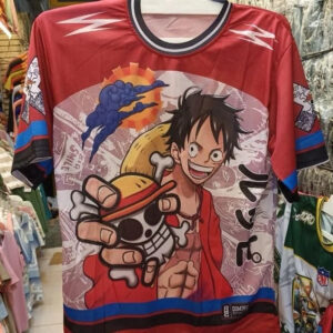 T-shirt de foot One Piece Luffy tailles S à 3XL