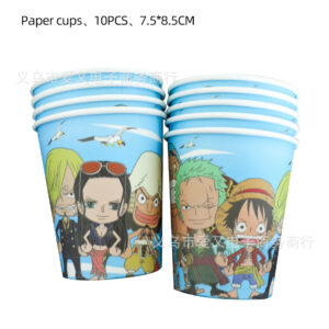 10 gobelets en carton One Piece Mugiwara