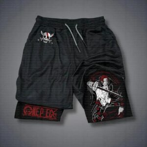 Short de Sport 2-en-1 One Piece Shanks M à XXXL