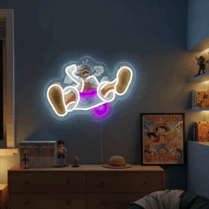 Lampe Néon One Piece Luffy Gear 5 Libération Nika
