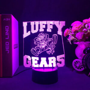 Lampe veilleuse LED Luffy Gear 5 violet