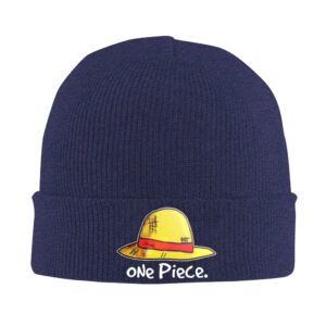Bonnet One Piece Revers Brodé Marine