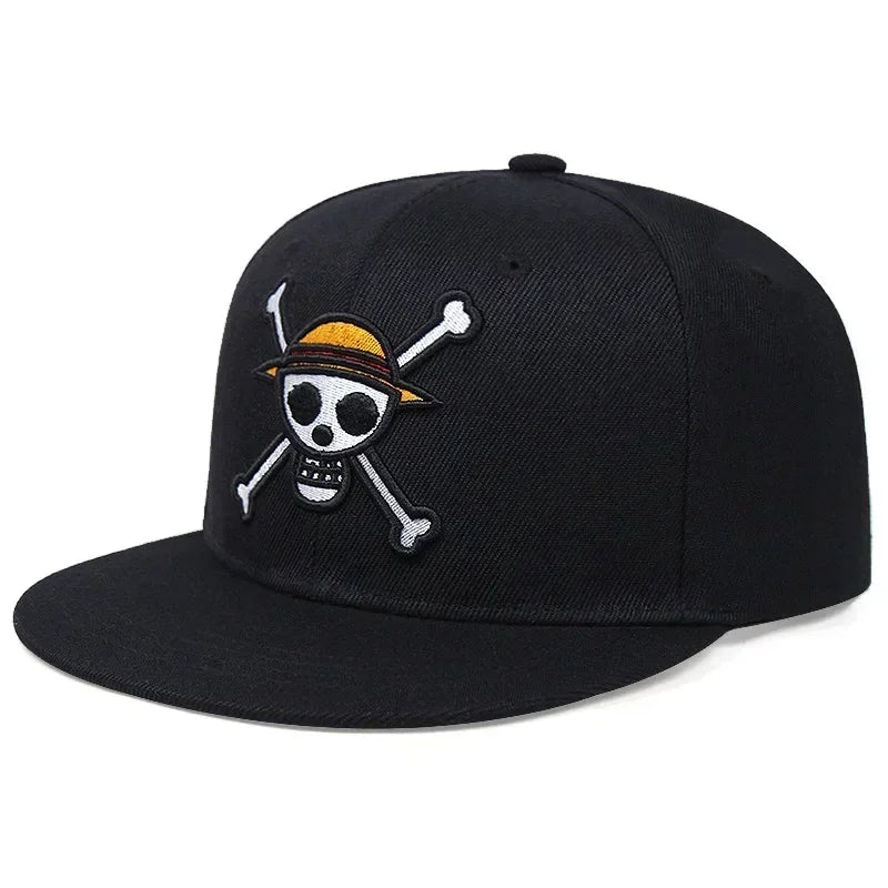Casquette Snapback Skull Noir One Piece