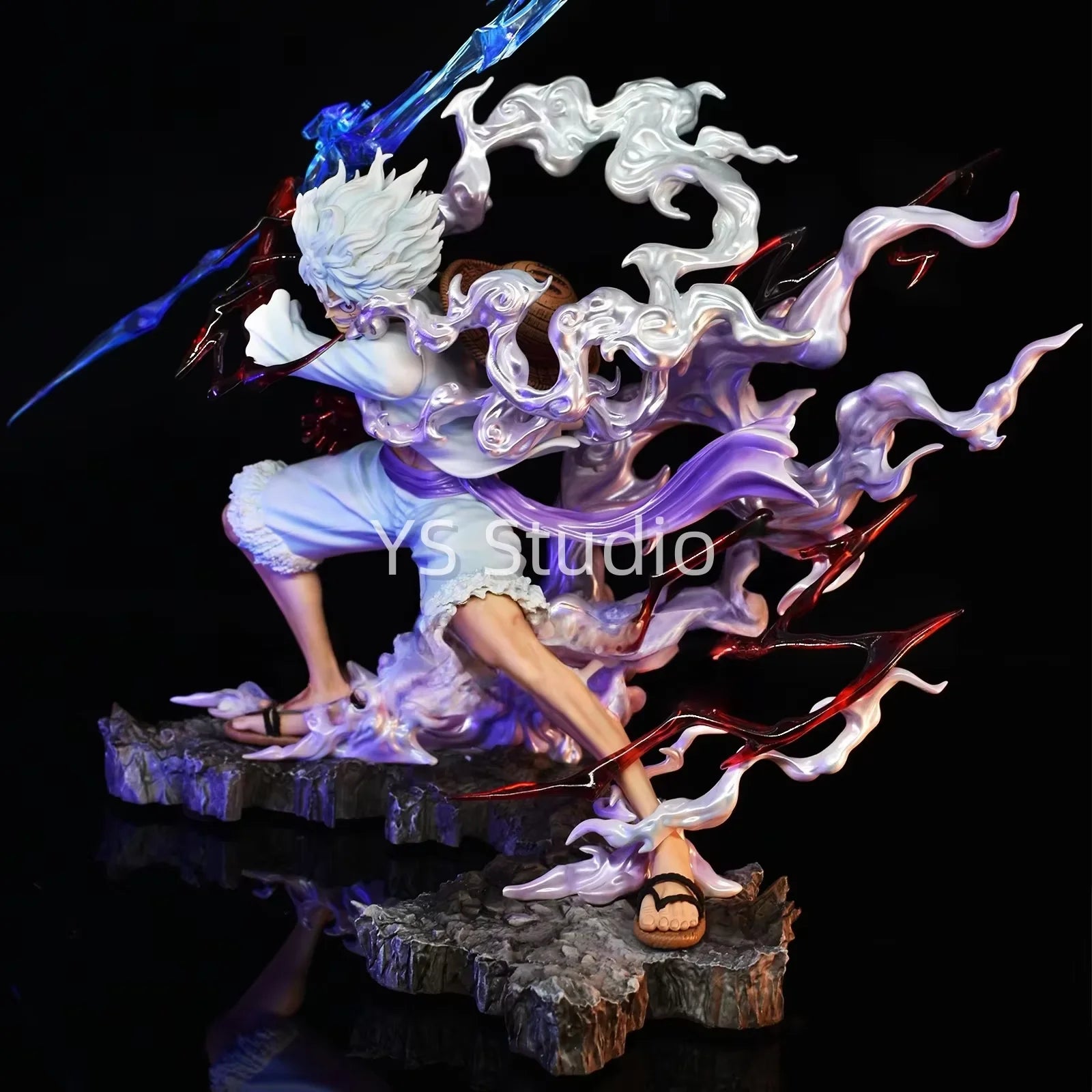 Figurine One Piece Luffy Gear 4 Aura Violette – Image 3