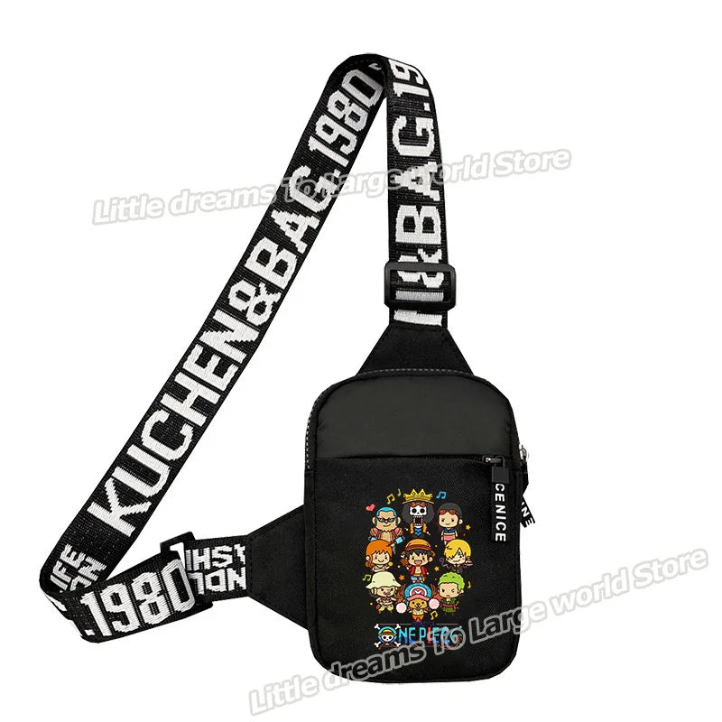 Sac bandoulière One Piece Chibi noir