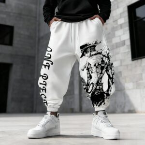 Pantalon de jogging One Piece noir et blanc 3XL