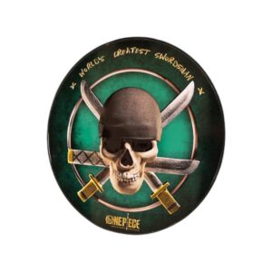One Piece - Plaque Ronde Aluminium Jolly Roger Zoro