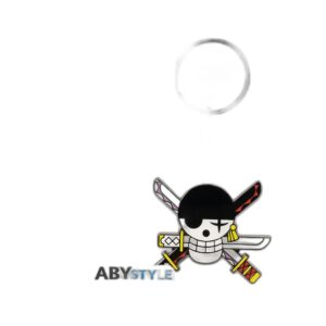Porte-clé métal One Piece Zoro Skull