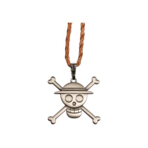 Collier One Piece pendentif 3D Jolly Roger Luffy