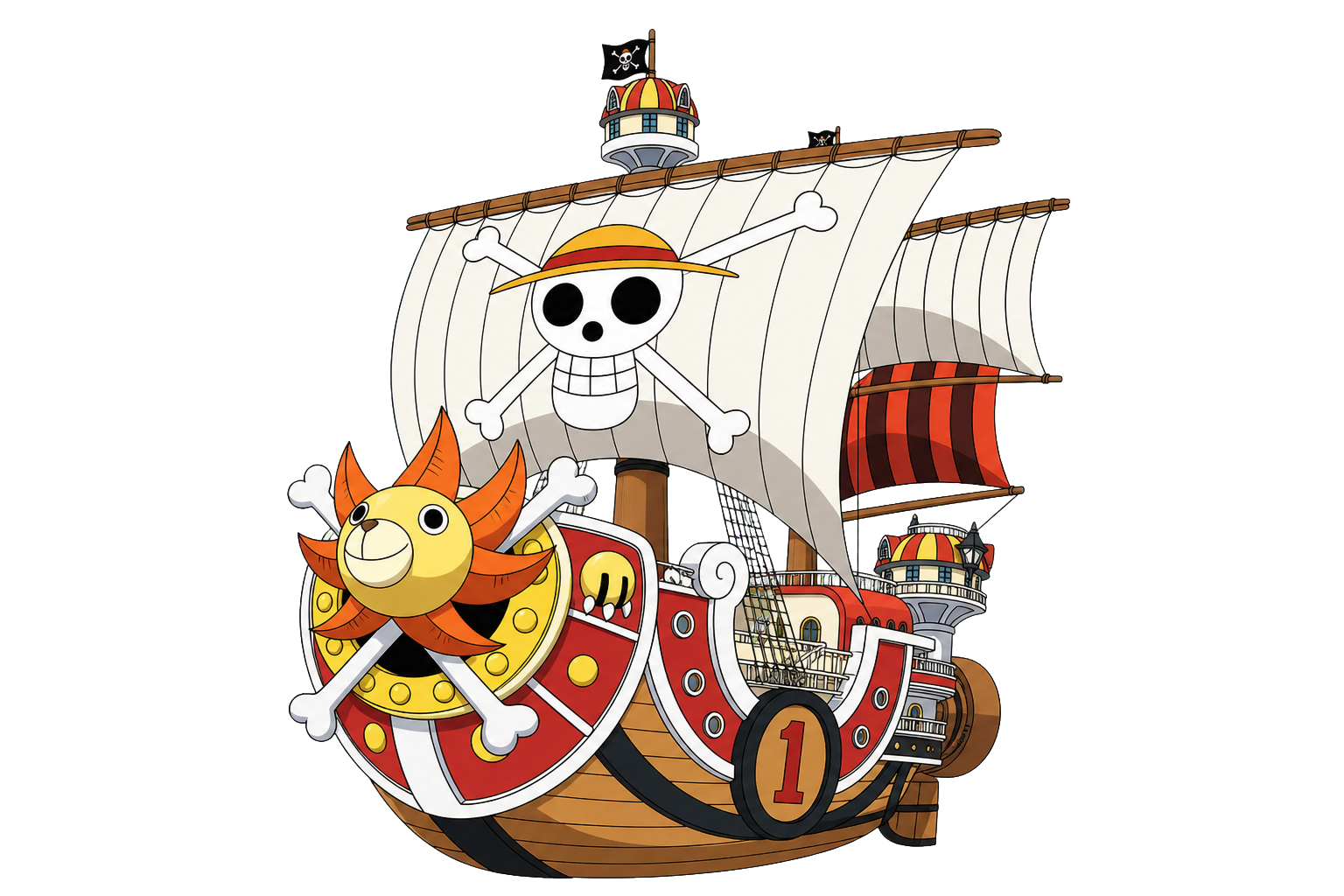 Illustration du Thousand Sunny pour la FAQ